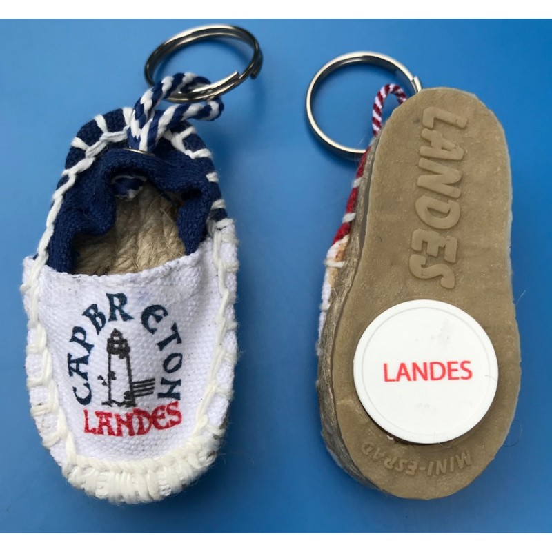 Porte-clé Capbreton espadrille Porte-clé Capbreton espadrille